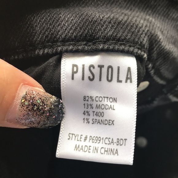 Pistola Monroe Cropped Cigarette jeans in Bandit distressed sz 24 - Picture 13 of 13